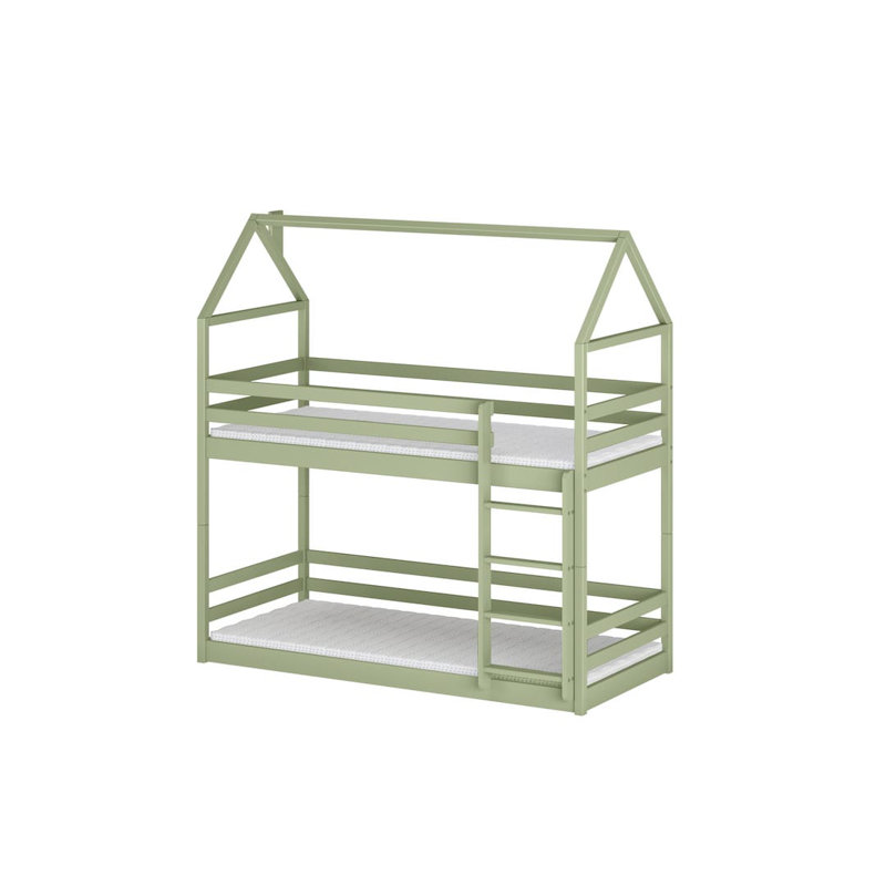 Platform Bed Frame with Trundle Included, Olive