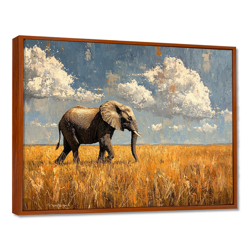 Gullickson - Animals Wall Art, H 30 po x l 40 po, Brun, Impression encadrée flottante sans passe-partout