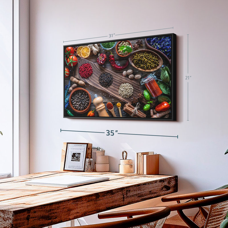 «Spice For Taste Canvas Print», H 21 po x l 31 po