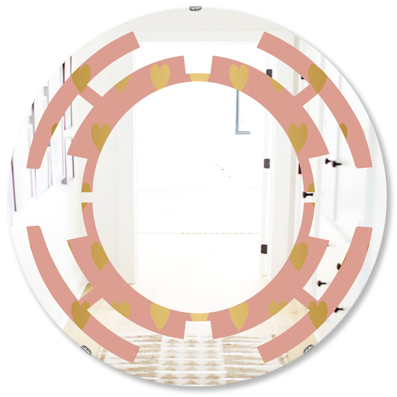 Miroir mural Space Hearts, 31,5 po x 31,5 po