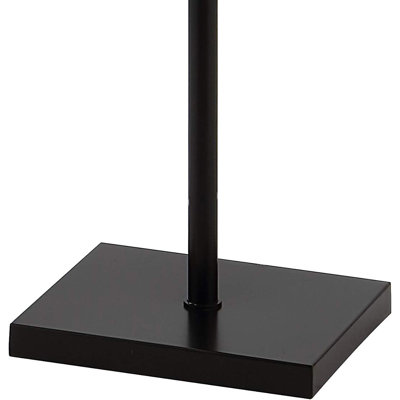 61" Contemporary Led Floor Lamp With Metal Hoop Base, Oil-Rubbed Bronze