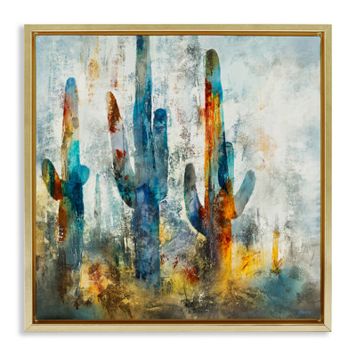 «Abstract Abstract Vibrant Cacti Silhouettes Grain» par Scott Brems