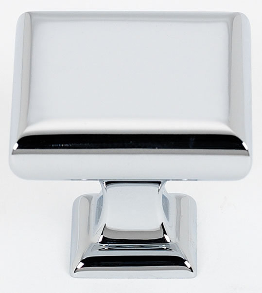 Poignée carrée surdimensionnée Manhattan, Chrome poli, P 1,125 po x l 1,25 po x P 1,25 po
