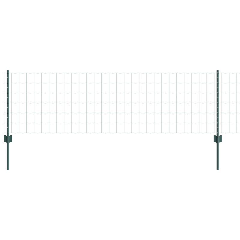 Euro Fence With 22 U Posts Steel, Green, 60cm H x 5000cm W