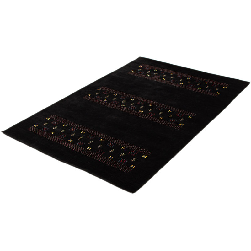 Tapis noir 5 pi 7 po x 8 pi 6 po Mcminn Luribaft