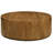 Flagstaff Round Cocktail Table 2-drawer In Modern Spice Tan Finish On Solid Wood