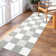 Mcquay Checkered Machine Washable Rug Plaid Area Rug Soft Faux Wool Rugs Anti Slip Rugs Large Rug Carpet for Entryway Bedroom Living Room Hallway Kitchen Dining Room and Laundry Room