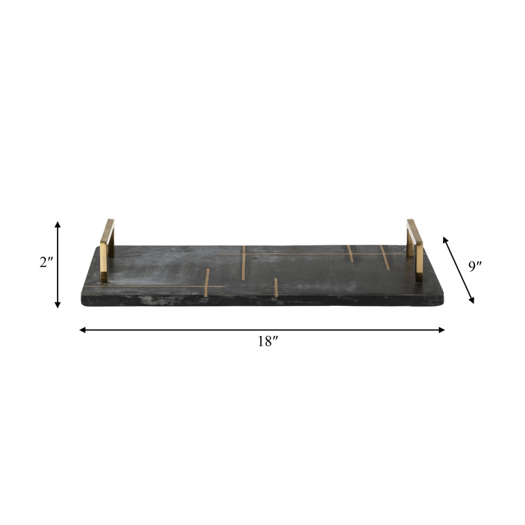 Home Collection - Black Decorative Tray