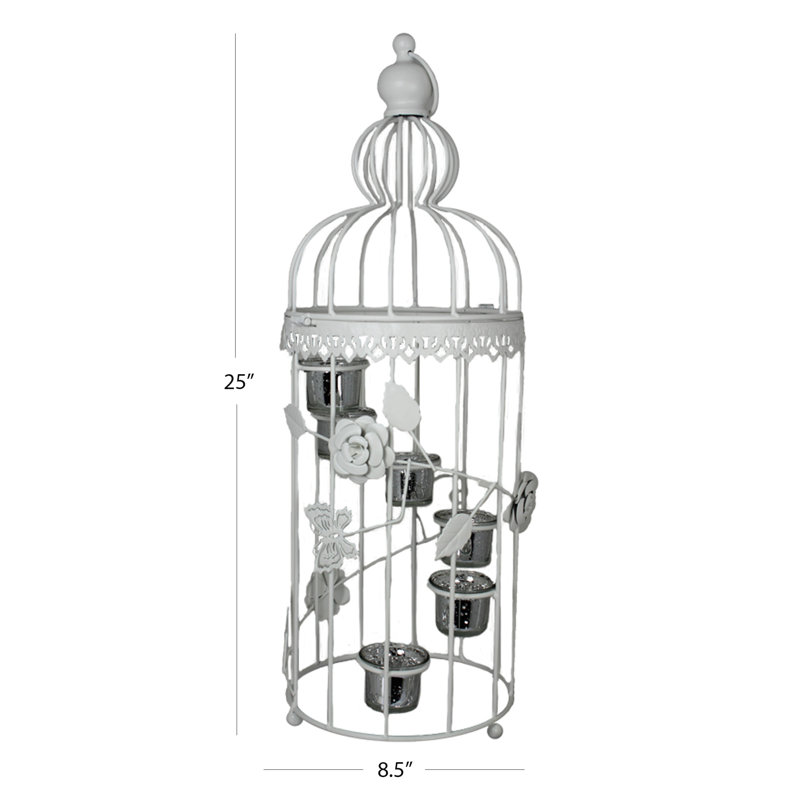 25'' H Metal Floor Votive Holder