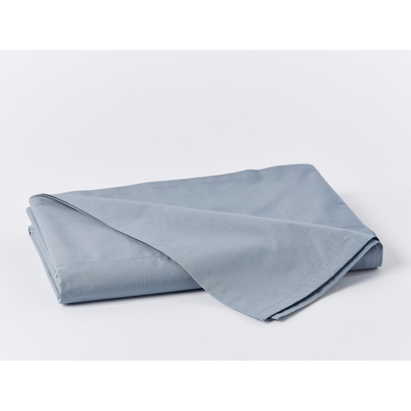 Twin Pacific Blue Organic Cotton Percale Sheet Set