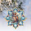 Ornements en flocons de neige en bois par Debrekht-123099859