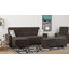 Chaise longue rembourrée convertible avec rangement