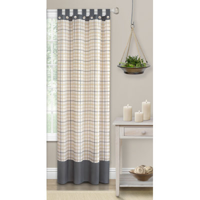 Hassen Semi Sheer Curtain Single Panel