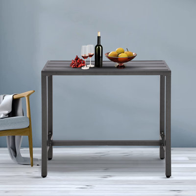 Counter Height 36.97'' Iron Bar Table