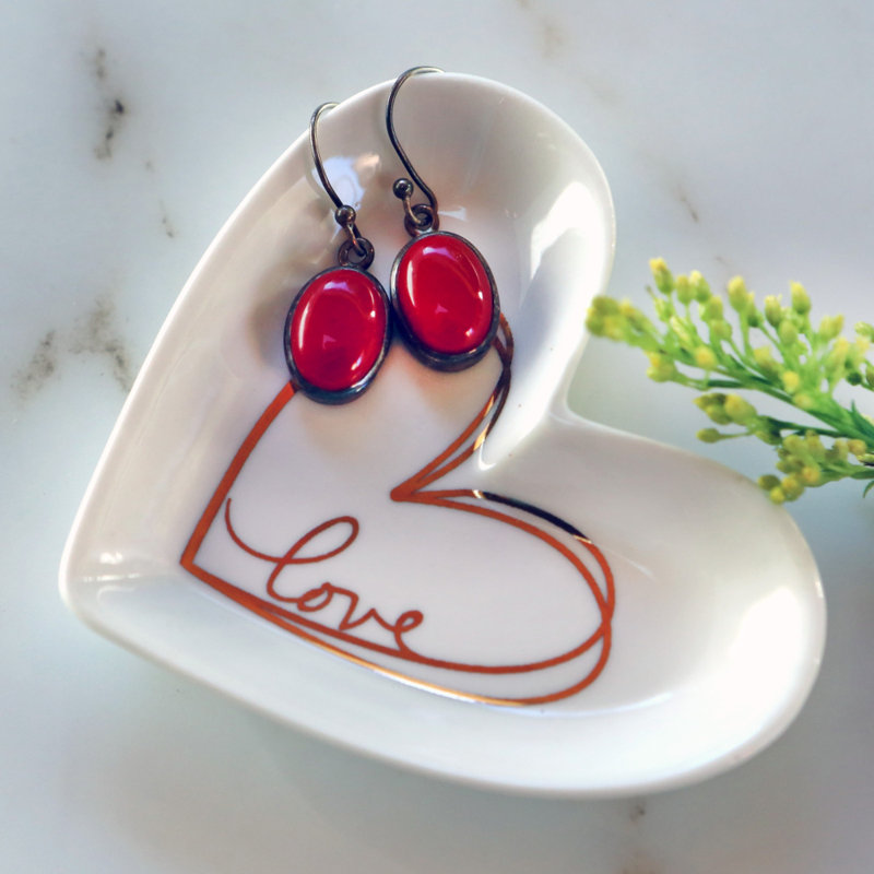 Porcelain China Trinket Dish +