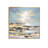 Canvas Landscape Geode Blue Framed Wall Art with Gold Frame