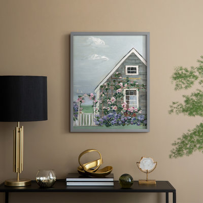 Coastal Cottage II Framed Print - Solid Wood