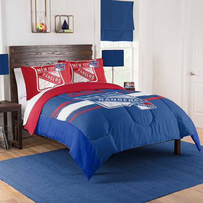 NHL New York Rangers Officially Licensed Comforter & Sham Set