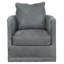 Christine Leather Swivel Armchair-113731719-113731756