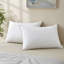 Luxury Goose Feather Bed Pillow with Brown Piping & Diamond Quilting - Hypoallergenic 100% Polyester Shell-1512749296-1559896233