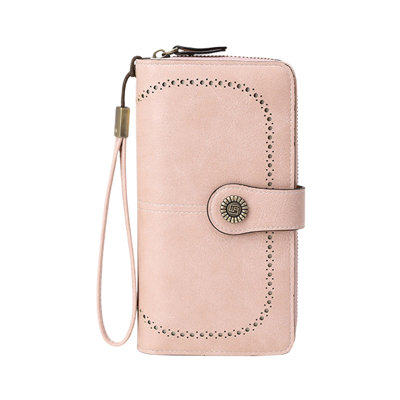 Backpack Antimagnetic Wallet Long Zipper Women's Wallet Leather Wallet Large Capacity Handbag In Europe And America