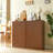 34.3" Modern Wavy Sideboard Curved Contour Design Storage Organizer Cabinet 2-Door Cabinet With Storage Function Suitable For Kitchen/Bedroom/Living Room Walnut 34.3"L X 15.7"W X 34.3"H