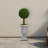 Braided Boxwood Tree in Urn UV Resistant