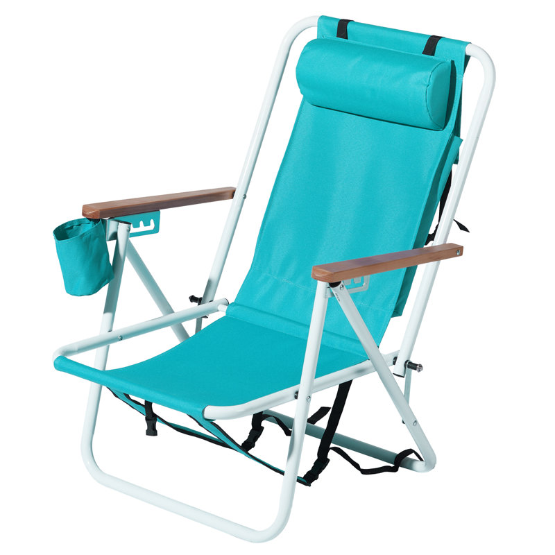 Chaise de plage inclinable / pliante Draughn, Vert menthe