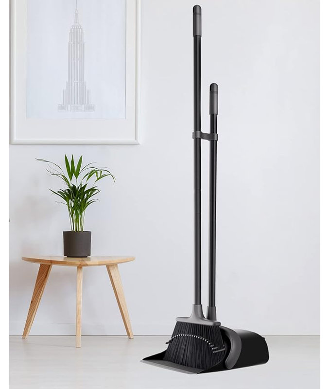 Adjustable Broom And Dustpan Set