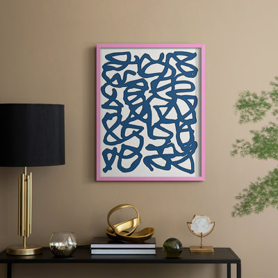 Abstrait, reproduction encadrée CL XXXVI - prêt à être accroché 