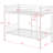 Esliabeth Twin Over Twin Metal Bunk Bed-695011262