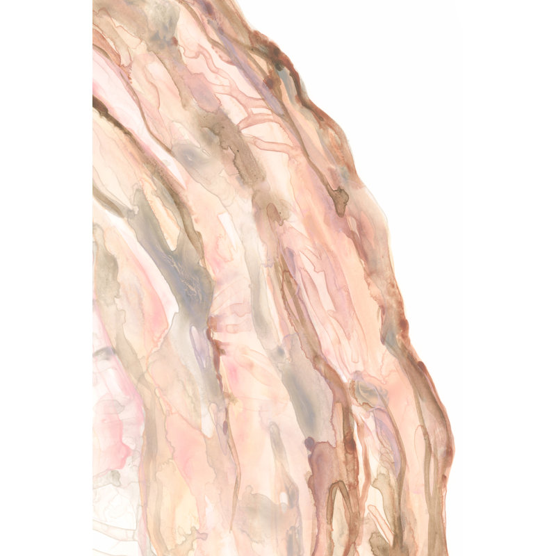 Rose Quartz I - peinture sur toile tendue, H 30 po x l 20 po x P 1,25 po