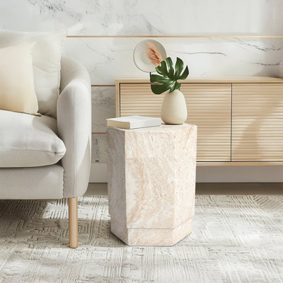 Table d'appoint hexagonale MgO
