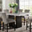 Dining Table Set, One Table With 6 Upholstered Chairs