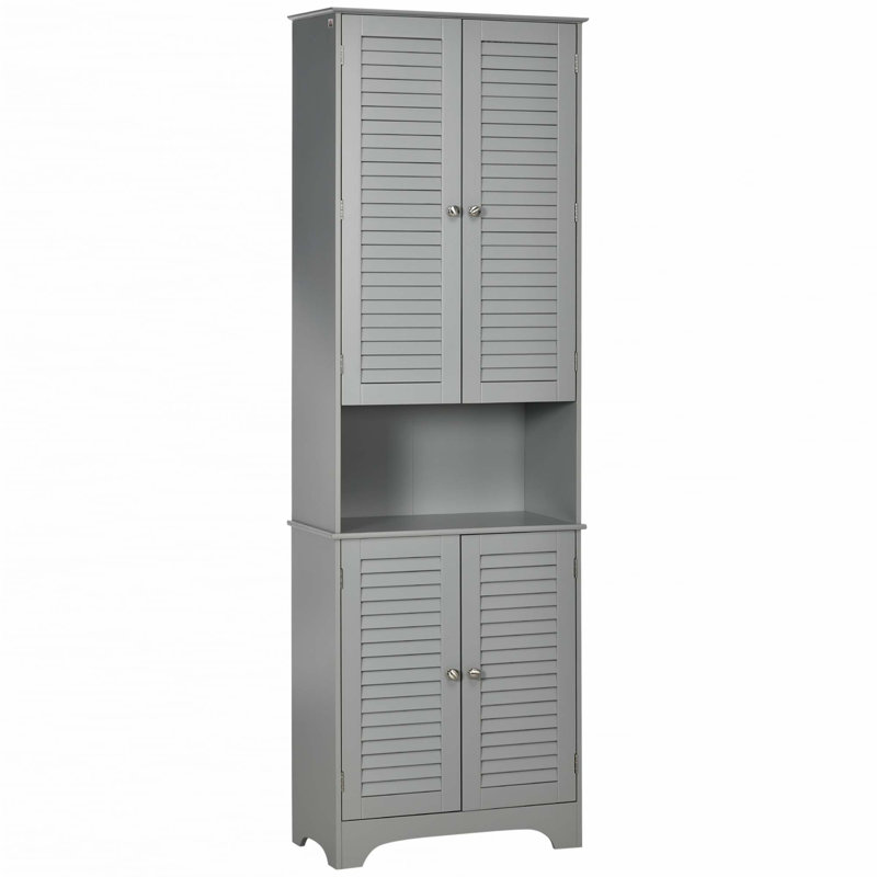 Armoire de rangement haute et étroite Tall, Gris