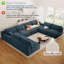 Canapé d'angle modulaire surdimensionné Cloud Couch de 344 cm (135,5 pouces) pour salon, canapé moderne avec assise profonde, canapé 8 places sans structure, canapés confortables rembourrés pour appartement, studio, bureau-217978054