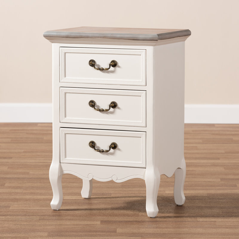 Bedside Table, Whitewash