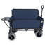 Chariot pliant 3 en 1 avec banquette et plateau de table rabattable à l'arrière - capacité de 500 lb, pneus de plage 9 po x 4 po pour le camping-122456815
