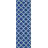 Stahl Hand Woven Flat Weave Wool/Cotton Geometric Rug in Blue/White-424424293