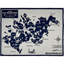 Lake and City Maps Collection Cotton Hand Woven Throw Blanket