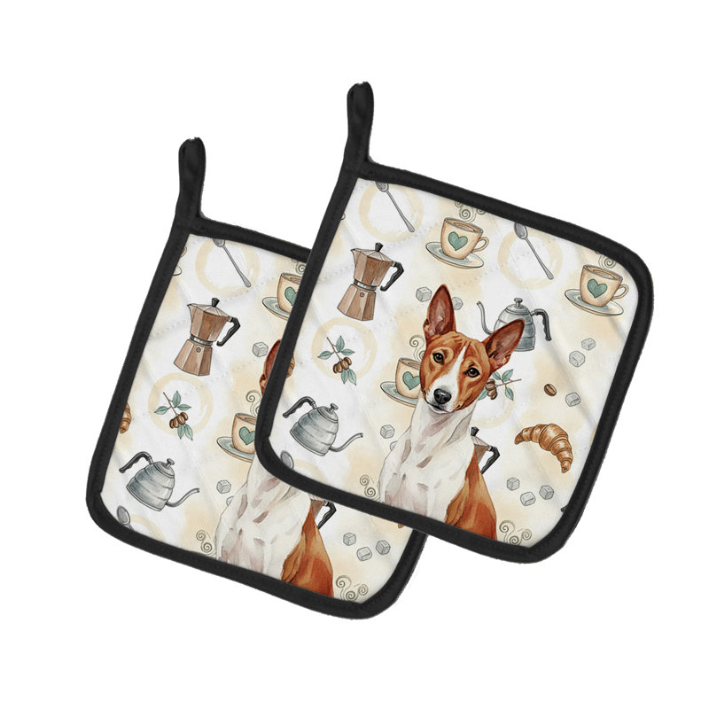 Paire de porte-casseroles Basenji Coffee Bar