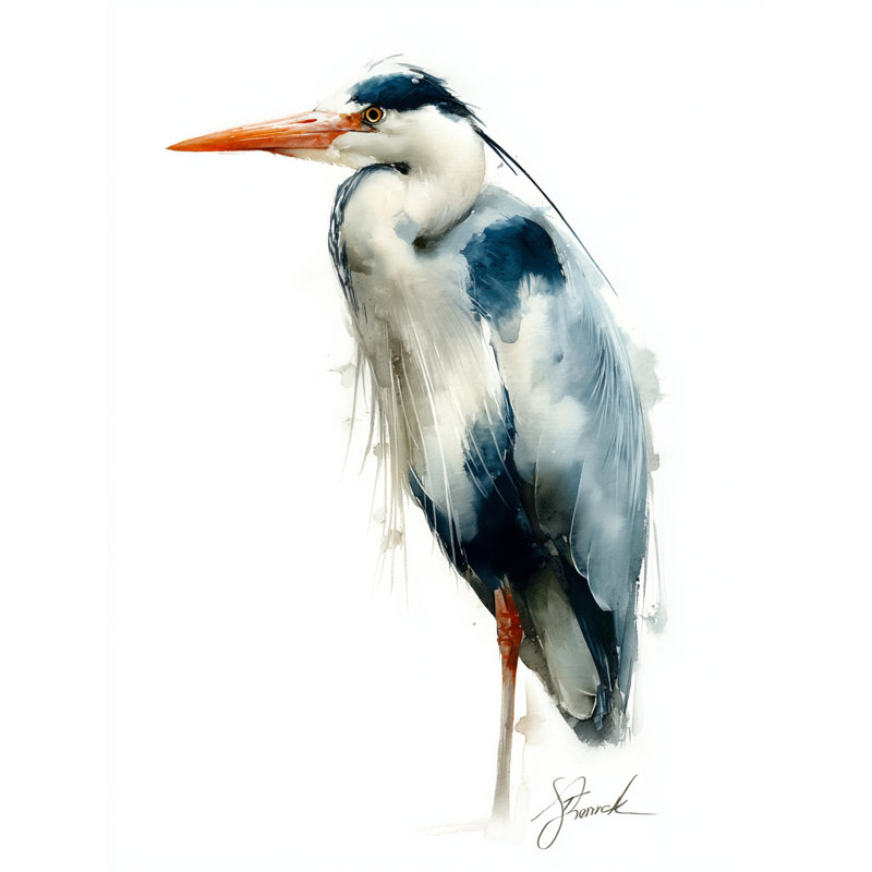 Art mural sur toile tendue Serene Heron