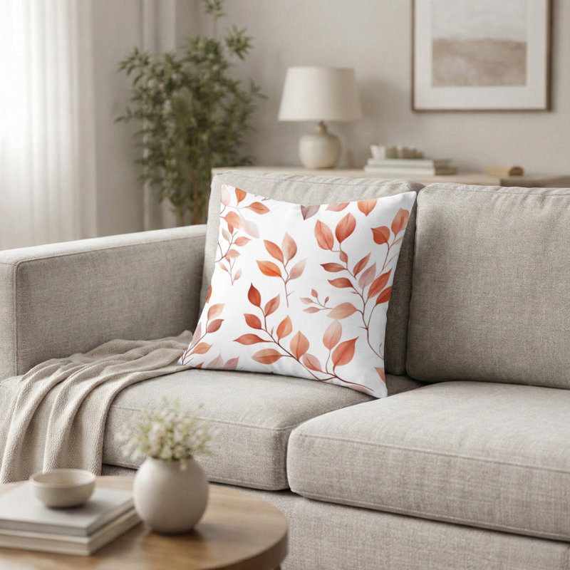 Coussin Floral - Coussin Boho Terra, H 16 po x l 16 po