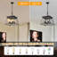 Noir doré 4 - rétro - luminaire antique pour la cuisine de salle à manger avec chaîne de style réglable-1350032095