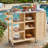 Outdoor Kitchen Island, Rolling Bar Cart & Storage Cabinet-643907805