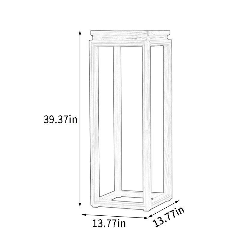 Solid Wood Plant Stand: Hard - textured