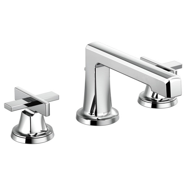 Levoir® Two-Handle Wall Mount Lavatory Faucet, Luxe Gold, Low Lever Handle, 1.5