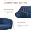 51cm H Upholstered Arm Dining Chair-850639135-850164083