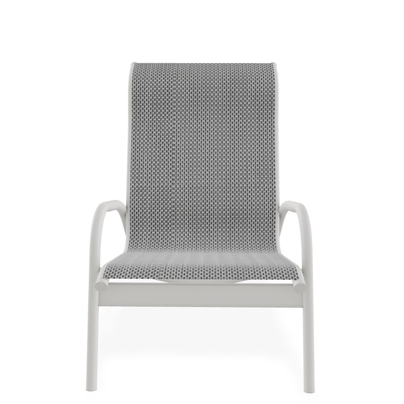 Beach Chair, Textured Snow, Nickle