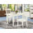 Kronos Extendable Solid Wood Top Four Leg Base Dining Set-135040082-135040087-135040081